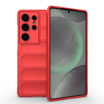 Samsung Galaxy S25 Ultra 5G Magic Shield TPU + Flannel Protective Phone Case Cover, Shockproof Scratch Resistant