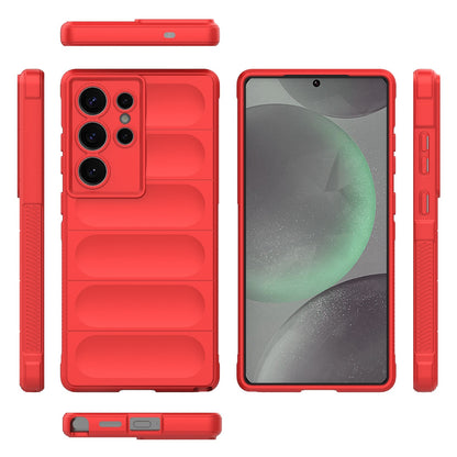 Samsung Galaxy S25 Ultra 5G Magic Shield TPU + Flannel Protective Phone Case Cover, Shockproof Scratch Resistant