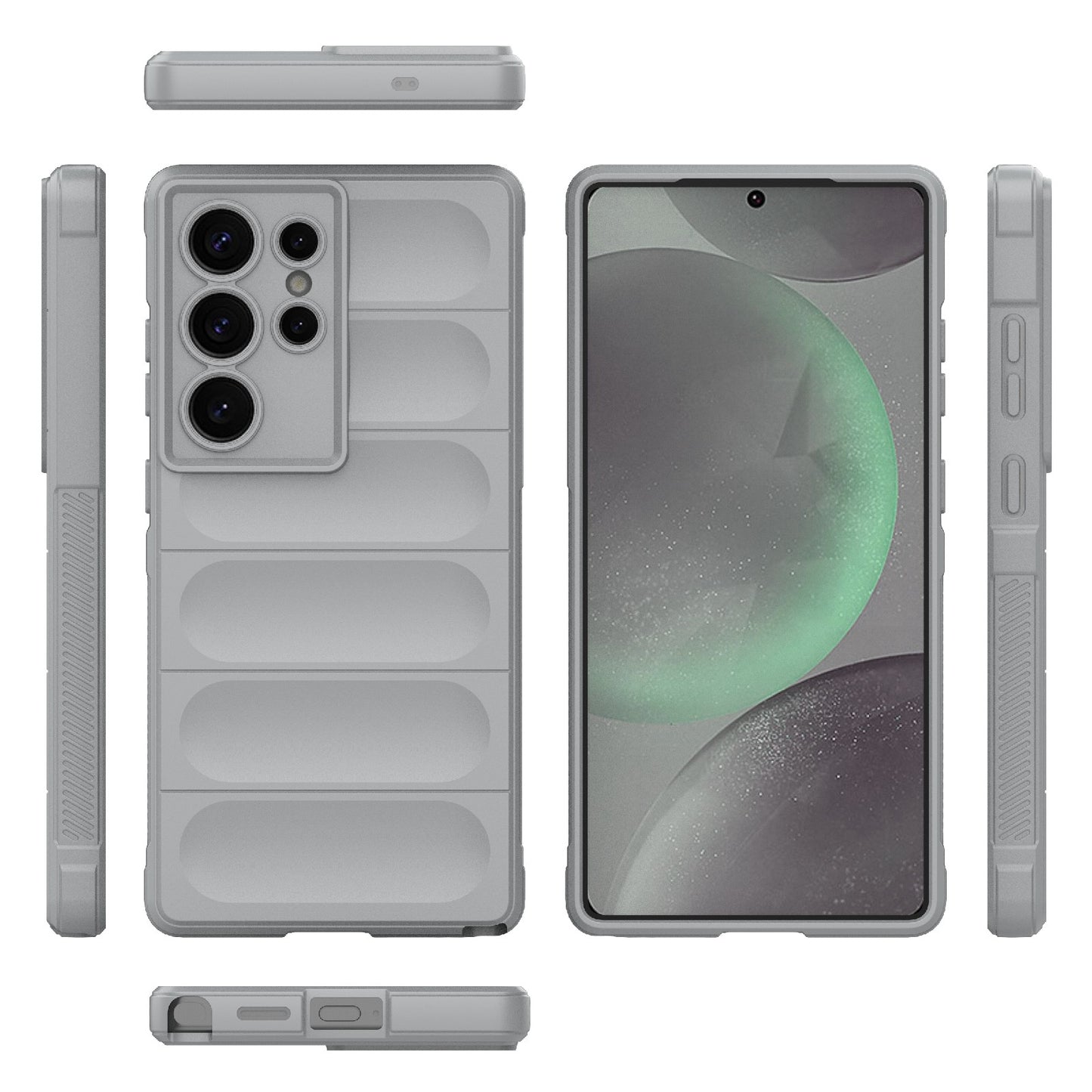 Samsung Galaxy S25 Ultra 5G Magic Shield TPU + Flannel Protective Phone Case Cover, Shockproof Scratch Resistant