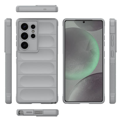 Samsung Galaxy S25 Ultra 5G Magic Shield TPU + Flannel Protective Phone Case Cover, Shockproof Scratch Resistant