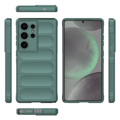 Samsung Galaxy S25 Ultra 5G Magic Shield TPU + Flannel Protective Phone Case Cover, Shockproof Scratch Resistant