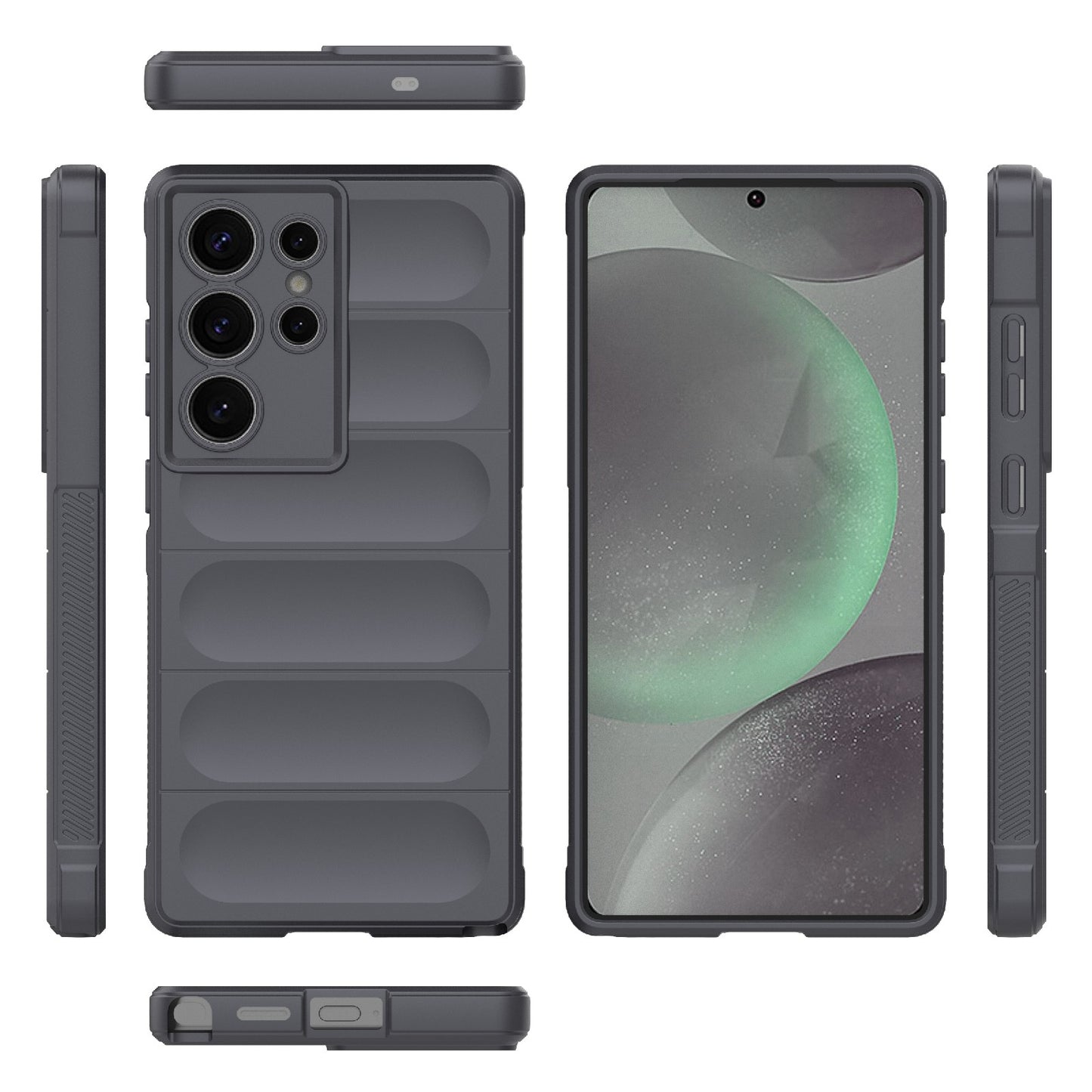 Samsung Galaxy S25 Ultra 5G Magic Shield TPU + Flannel Protective Phone Case Cover, Shockproof Scratch Resistant