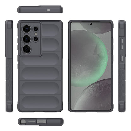 Samsung Galaxy S25 Ultra 5G Magic Shield TPU + Flannel Protective Phone Case Cover, Shockproof Scratch Resistant