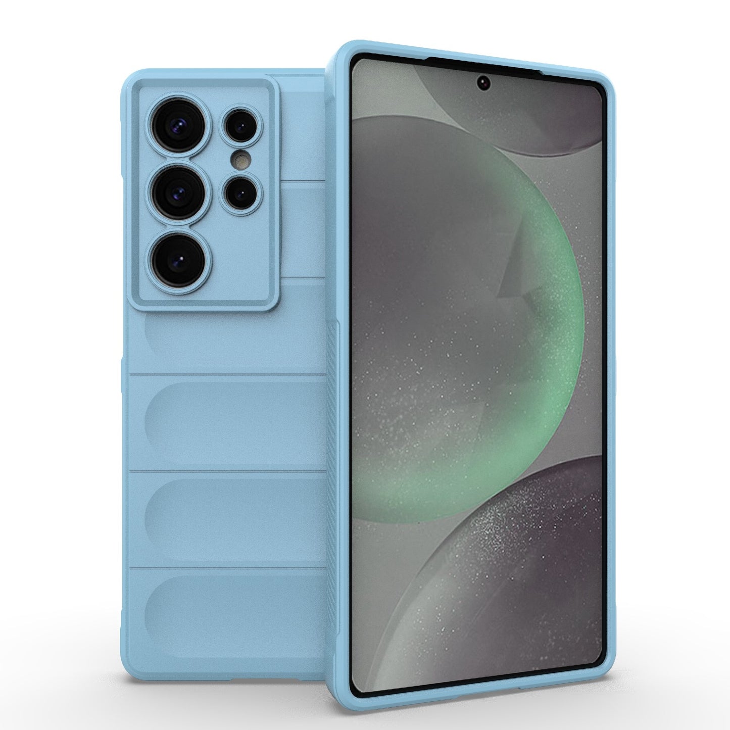 Samsung Galaxy S25 Ultra 5G Magic Shield TPU + Flannel Protective Phone Case Cover, Shockproof Scratch Resistant