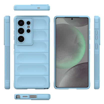 Samsung Galaxy S25 Ultra 5G Magic Shield TPU + Flannel Protective Phone Case Cover, Shockproof Scratch Resistant