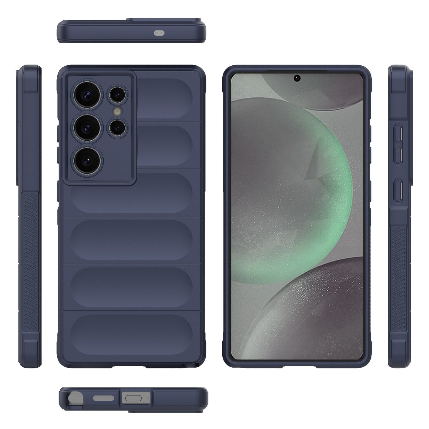 Samsung Galaxy S25 Ultra 5G Magic Shield TPU + Flannel Protective Phone Case Cover, Shockproof Scratch Resistant
