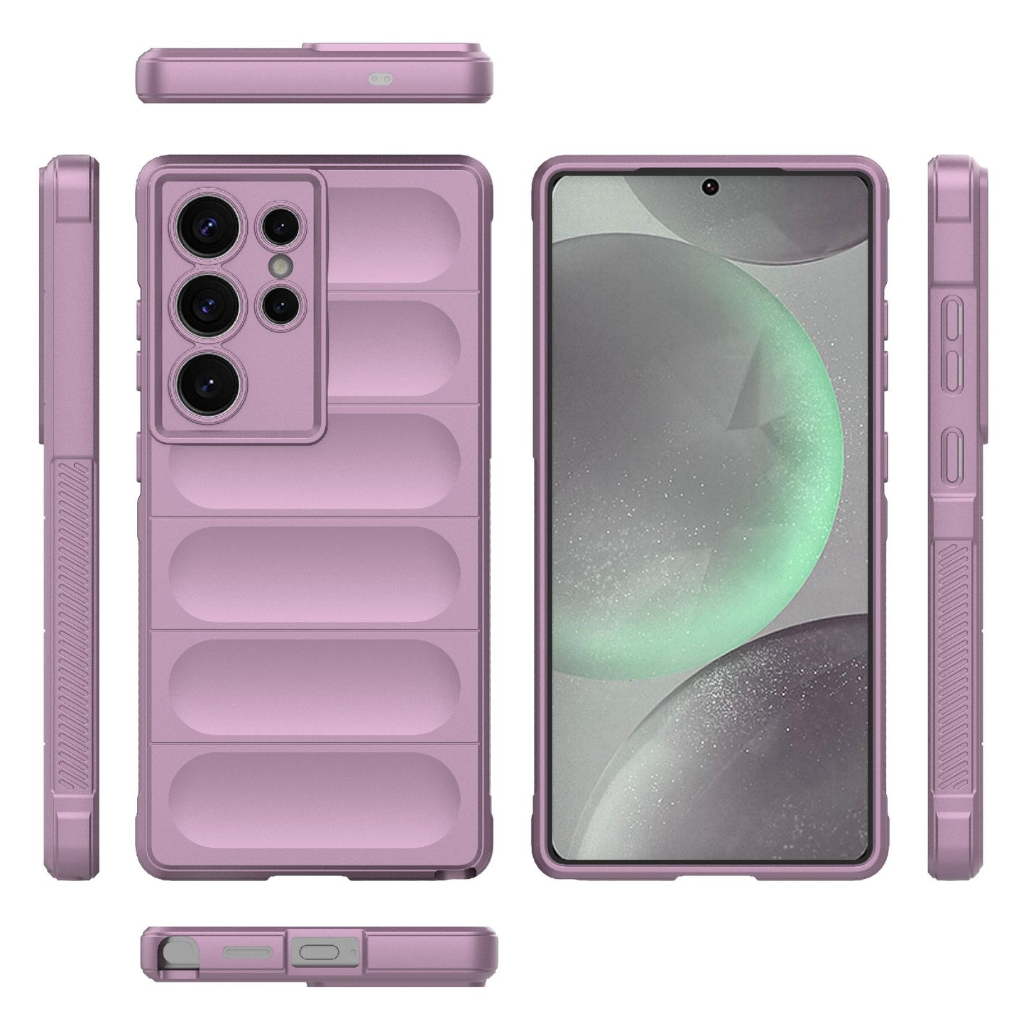 Samsung Galaxy S25 Ultra 5G Magic Shield TPU + Flannel Protective Phone Case Cover, Shockproof Scratch Resistant