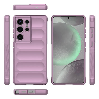 Samsung Galaxy S25 Ultra 5G Magic Shield TPU + Flannel Protective Phone Case Cover, Shockproof Scratch Resistant