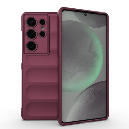 Samsung Galaxy S25 Ultra 5G Magic Shield TPU + Flannel Protective Phone Case Cover, Shockproof Scratch Resistant