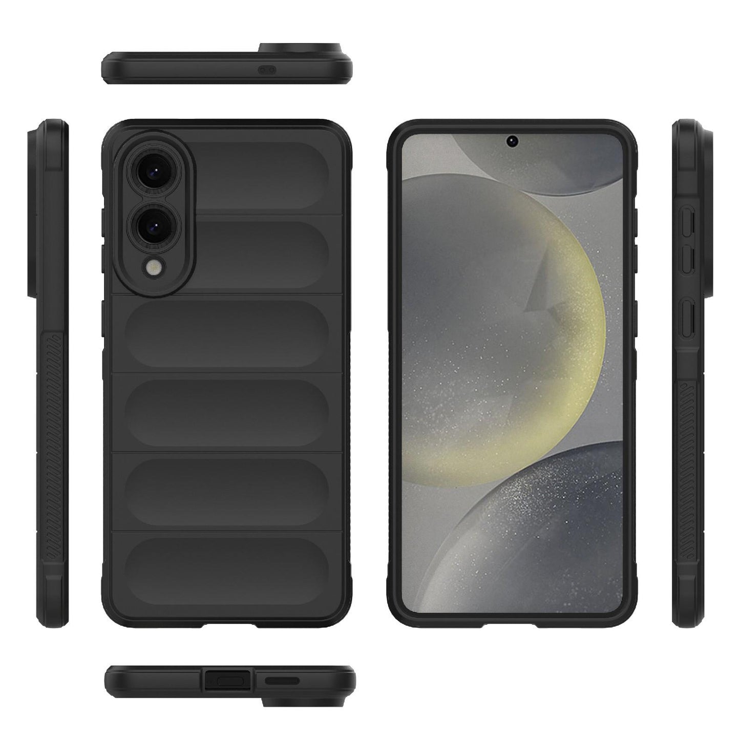 Samsung Galaxy S25 Edge 5G Magic Shield TPU + Flannel Protective Phone Case Cover, Shockproof Scratch Resistant