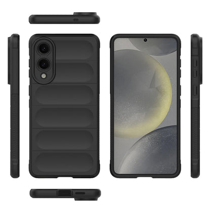 Samsung Galaxy S25 Edge 5G Magic Shield TPU + Flannel Protective Phone Case Cover, Shockproof Scratch Resistant