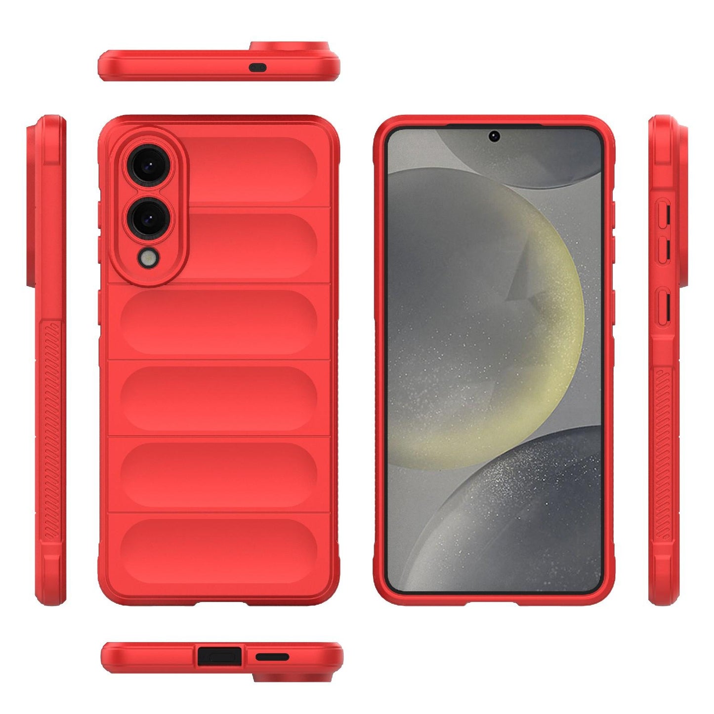 Samsung Galaxy S25 Edge 5G Magic Shield TPU + Flannel Protective Phone Case Cover, Shockproof Scratch Resistant