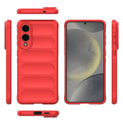 Samsung Galaxy S25 Edge 5G Magic Shield TPU + Flannel Protective Phone Case Cover, Shockproof Scratch Resistant