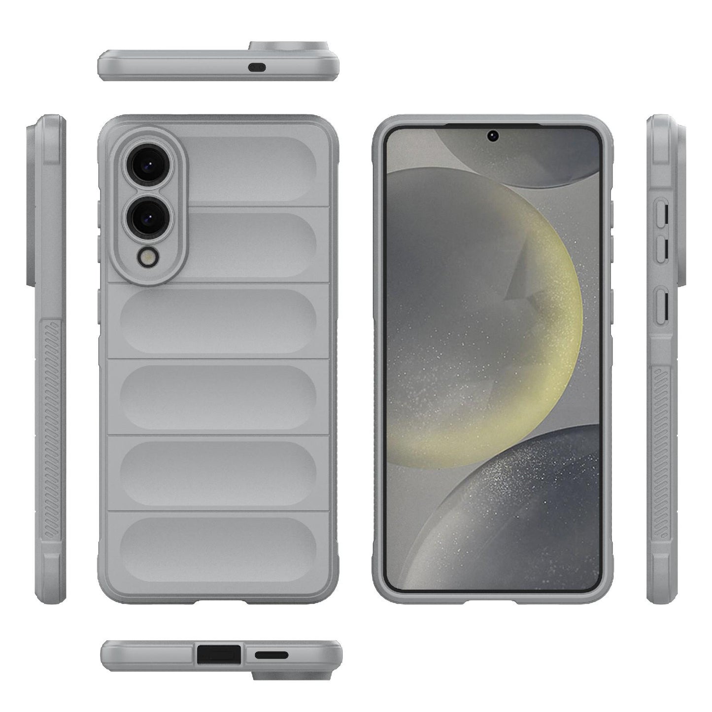 Samsung Galaxy S25 Edge 5G Magic Shield TPU + Flannel Protective Phone Case Cover, Shockproof Scratch Resistant