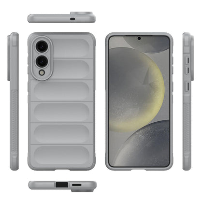 Samsung Galaxy S25 Edge 5G Magic Shield TPU + Flannel Protective Phone Case Cover, Shockproof Scratch Resistant