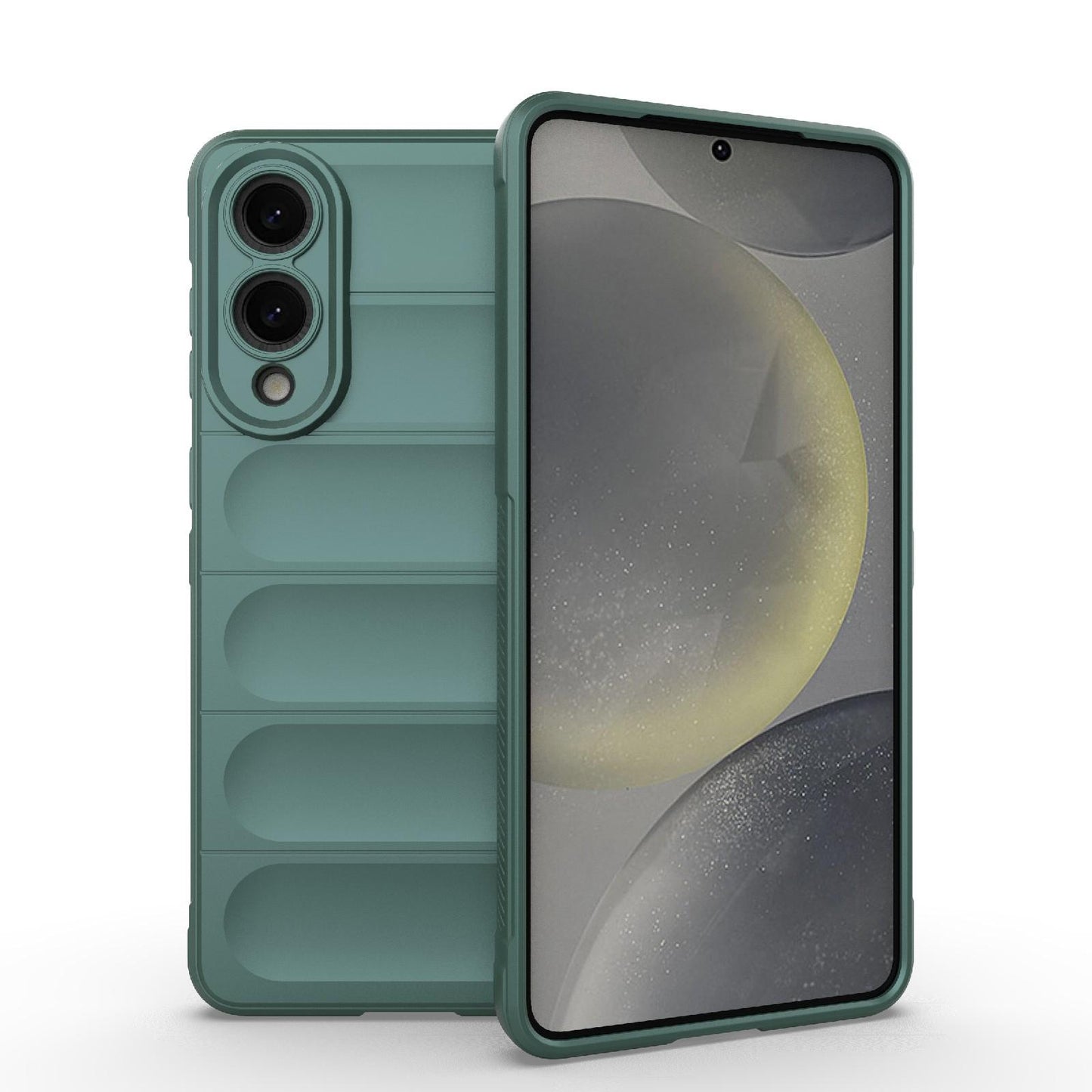 Samsung Galaxy S25 Edge 5G Magic Shield TPU + Flannel Protective Phone Case Cover, Shockproof Scratch Resistant
