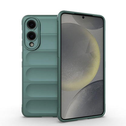 Samsung Galaxy S25 Edge 5G Magic Shield TPU + Flannel Protective Phone Case Cover, Shockproof Scratch Resistant