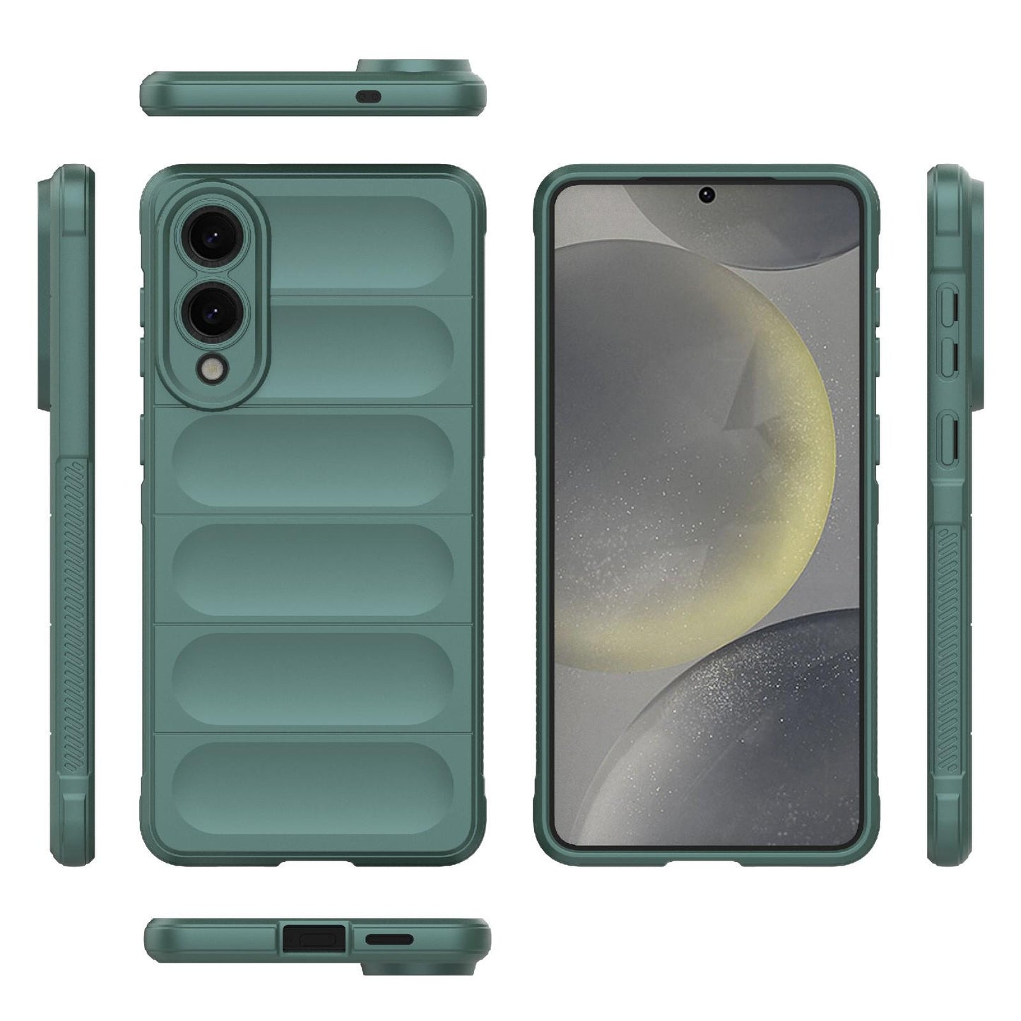 Samsung Galaxy S25 Edge 5G Magic Shield TPU + Flannel Protective Phone Case Cover, Shockproof Scratch Resistant