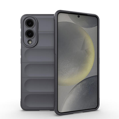 Samsung Galaxy S25 Edge 5G Magic Shield TPU + Flannel Protective Phone Case Cover, Shockproof Scratch Resistant