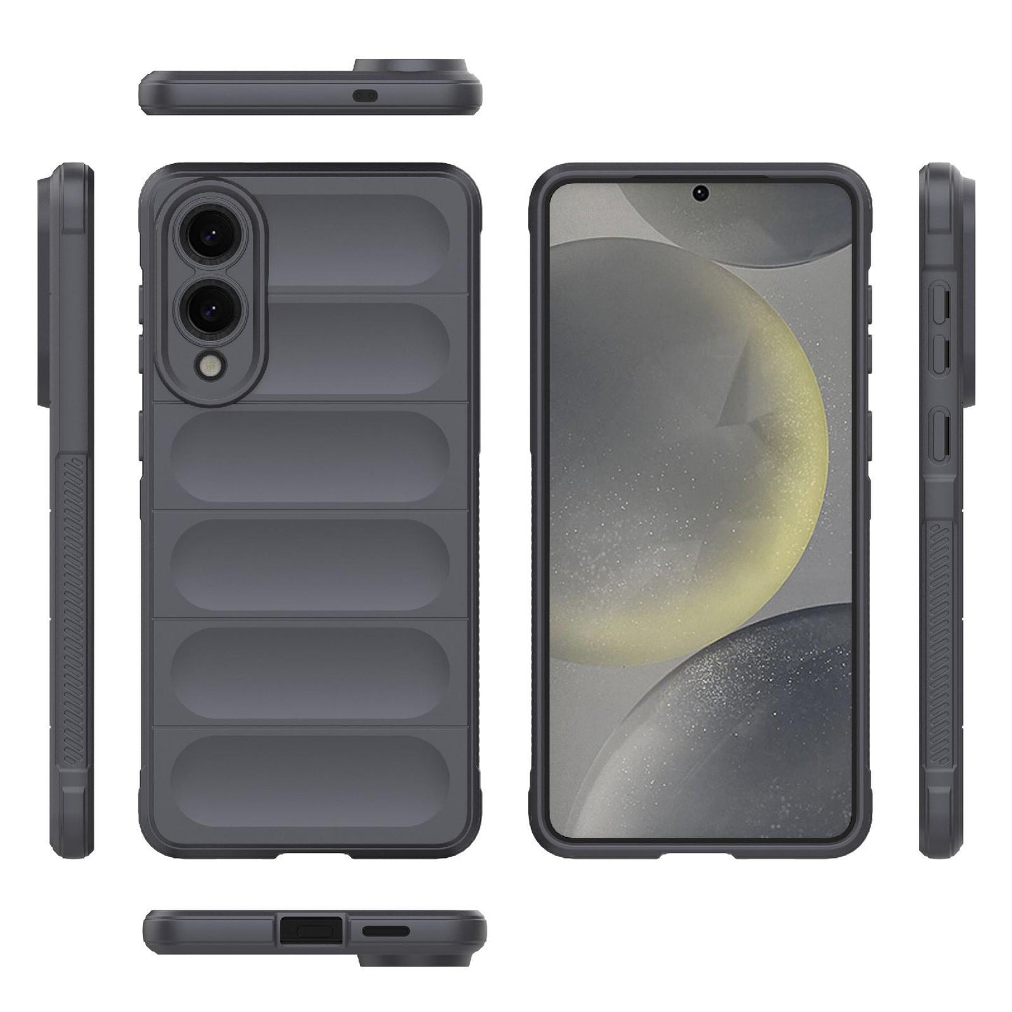 Samsung Galaxy S25 Edge 5G Magic Shield TPU + Flannel Protective Phone Case Cover, Shockproof Scratch Resistant