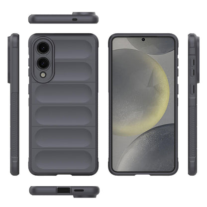 Samsung Galaxy S25 Edge 5G Magic Shield TPU + Flannel Protective Phone Case Cover, Shockproof Scratch Resistant