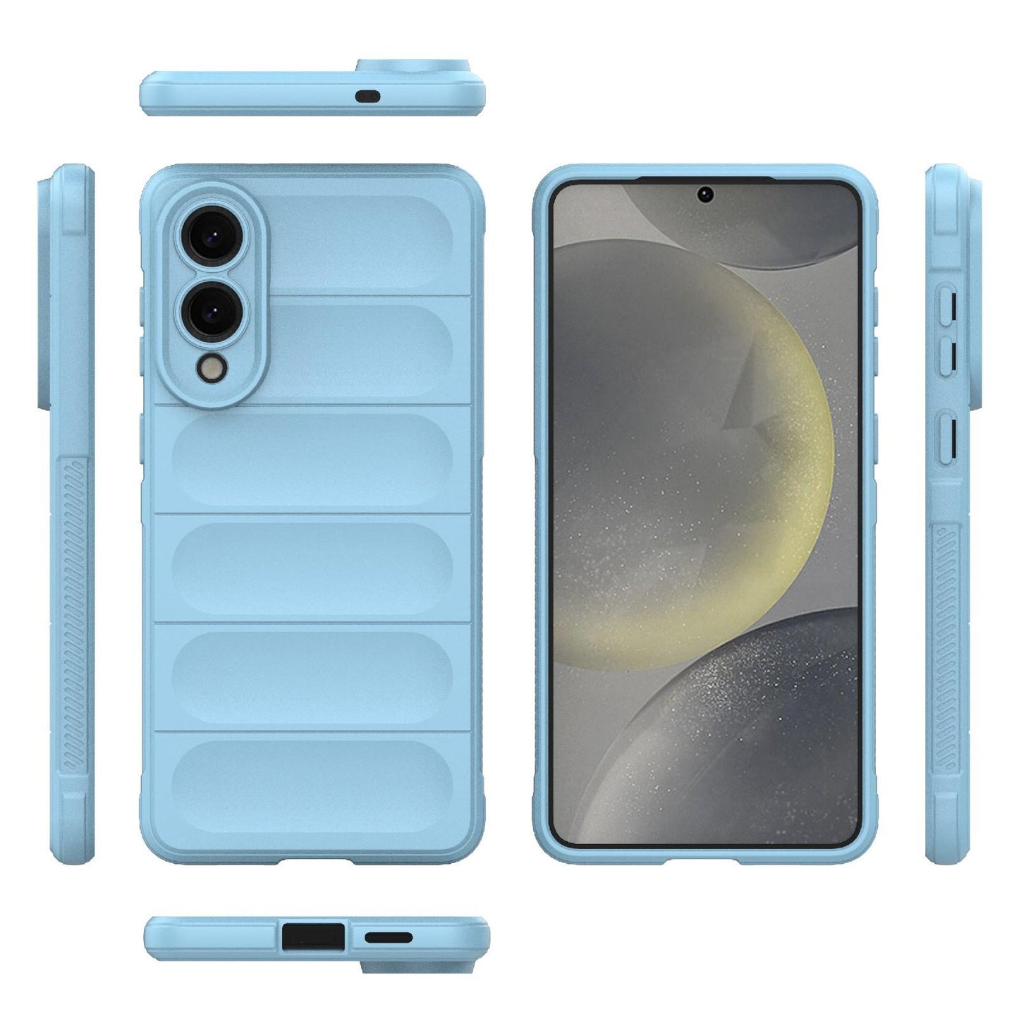 Samsung Galaxy S25 Edge 5G Magic Shield TPU + Flannel Protective Phone Case Cover, Shockproof Scratch Resistant
