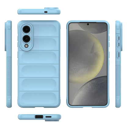 Samsung Galaxy S25 Edge 5G Magic Shield TPU + Flannel Protective Phone Case Cover, Shockproof Scratch Resistant