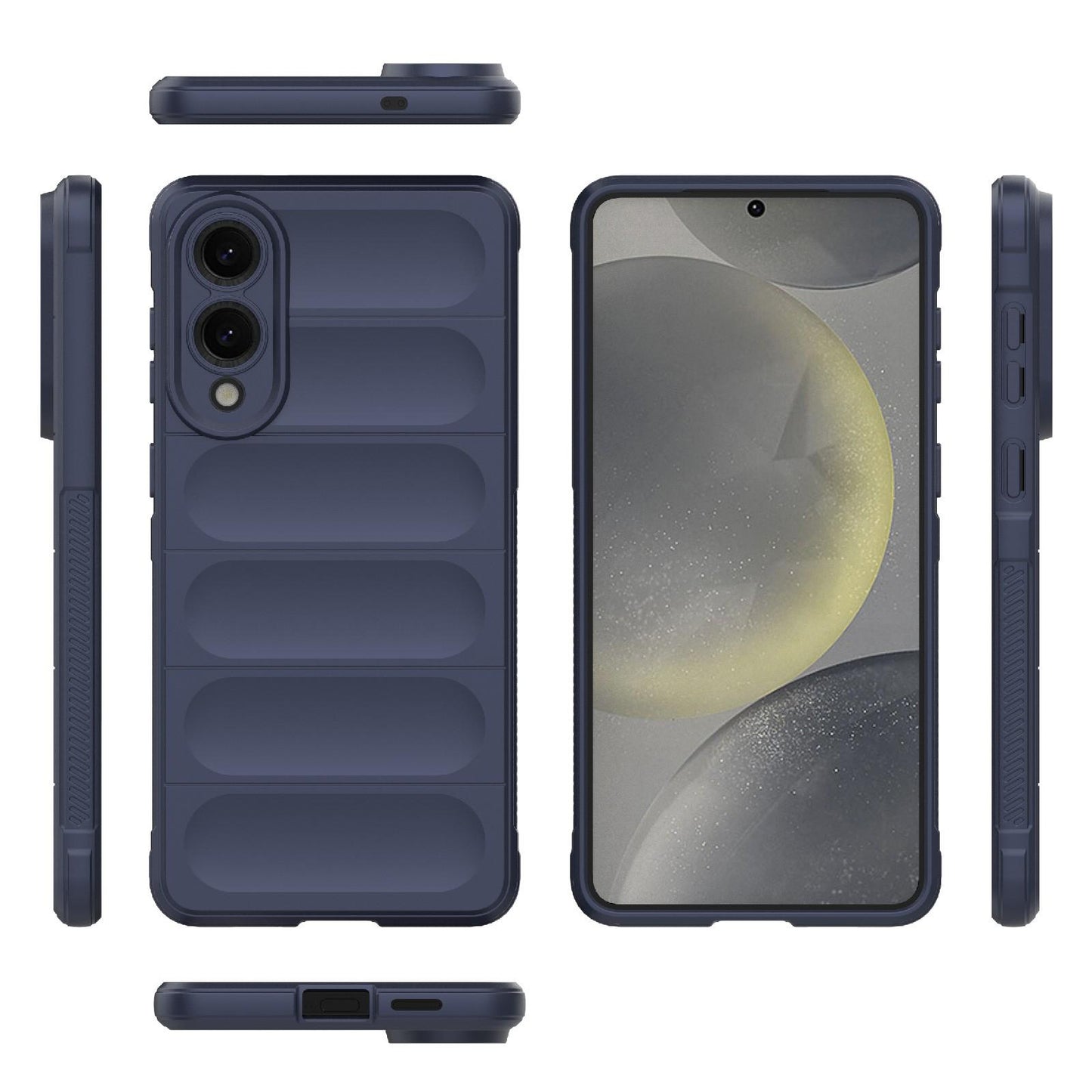 Samsung Galaxy S25 Edge 5G Magic Shield TPU + Flannel Protective Phone Case Cover, Shockproof Scratch Resistant