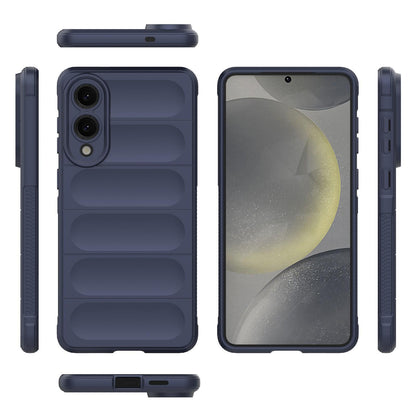 Samsung Galaxy S25 Edge 5G Magic Shield TPU + Flannel Protective Phone Case Cover, Shockproof Scratch Resistant