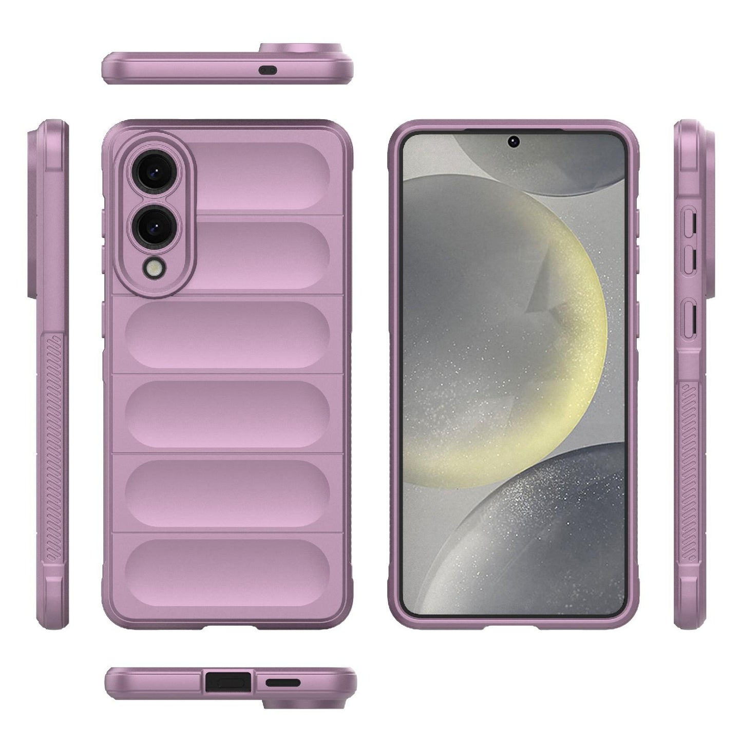 Samsung Galaxy S25 Edge 5G Magic Shield TPU + Flannel Protective Phone Case Cover, Shockproof Scratch Resistant