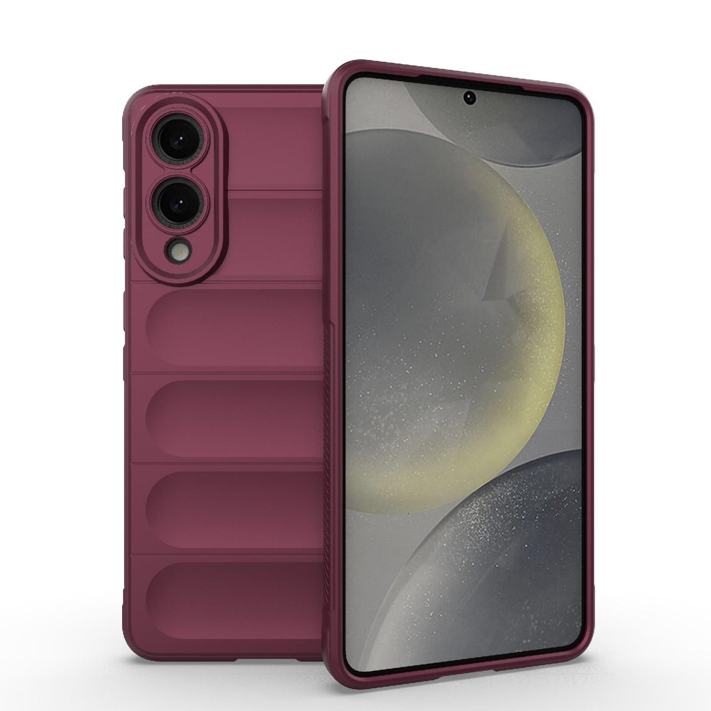 Samsung Galaxy S25 Edge 5G Magic Shield TPU + Flannel Protective Phone Case Cover, Shockproof Scratch Resistant