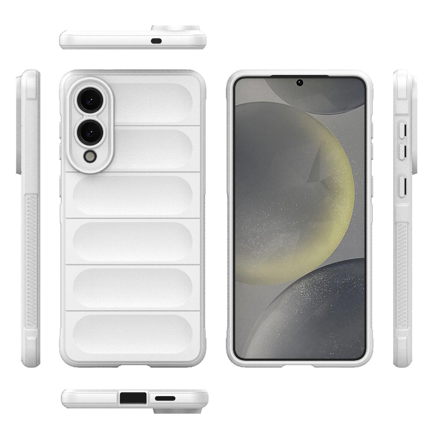 Samsung Galaxy S25 Edge 5G Magic Shield TPU + Flannel Protective Phone Case Cover, Shockproof Scratch Resistant