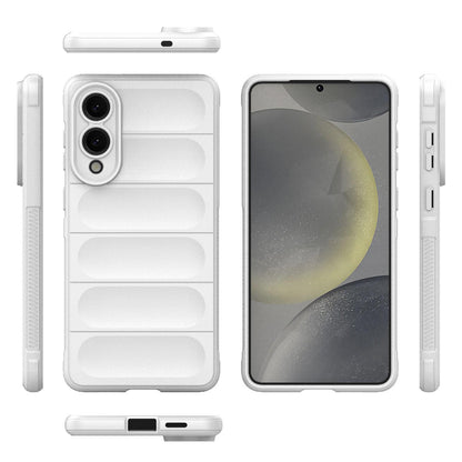 Samsung Galaxy S25 Edge 5G Magic Shield TPU + Flannel Protective Phone Case Cover, Shockproof Scratch Resistant