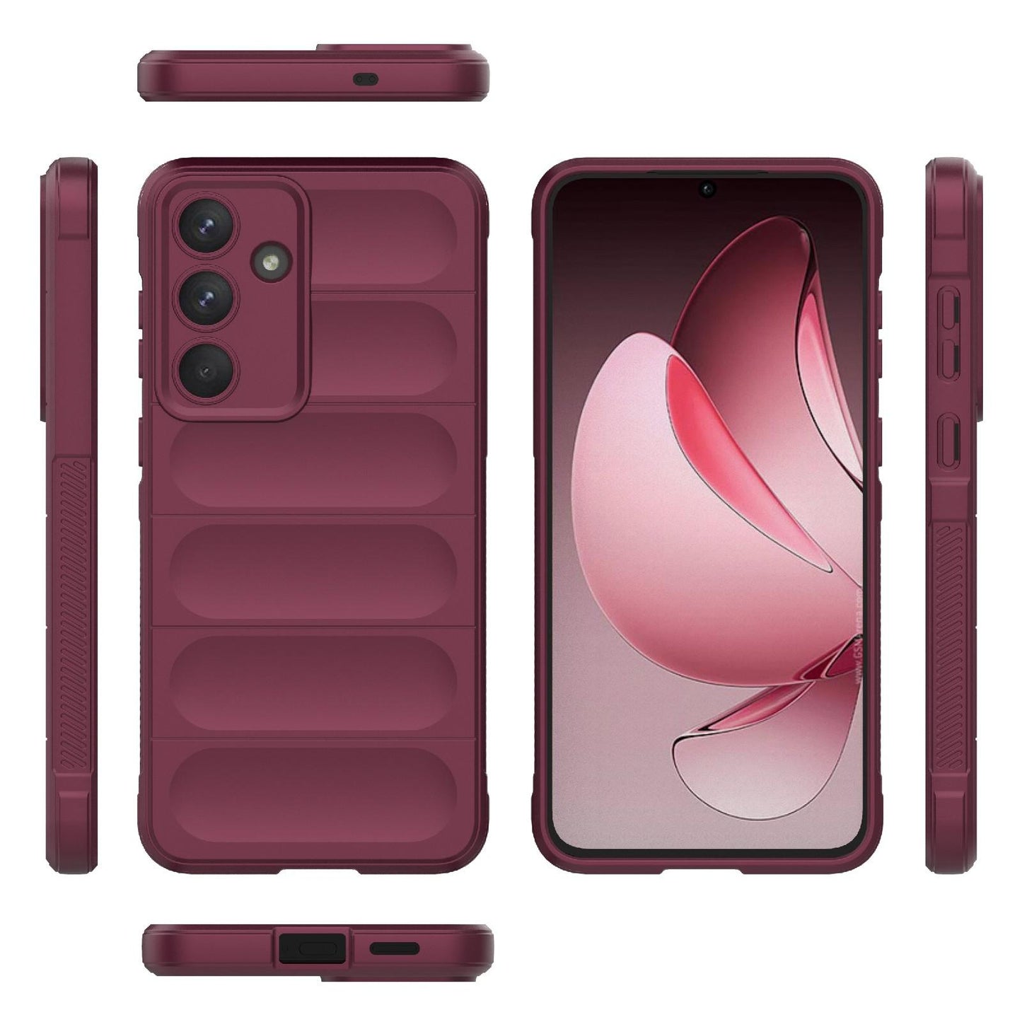 Samsung Galaxy S25 FE 5G Magic Shield TPU + Flannel Protective Phone Case Cover, Shockproof Scratch Resistant