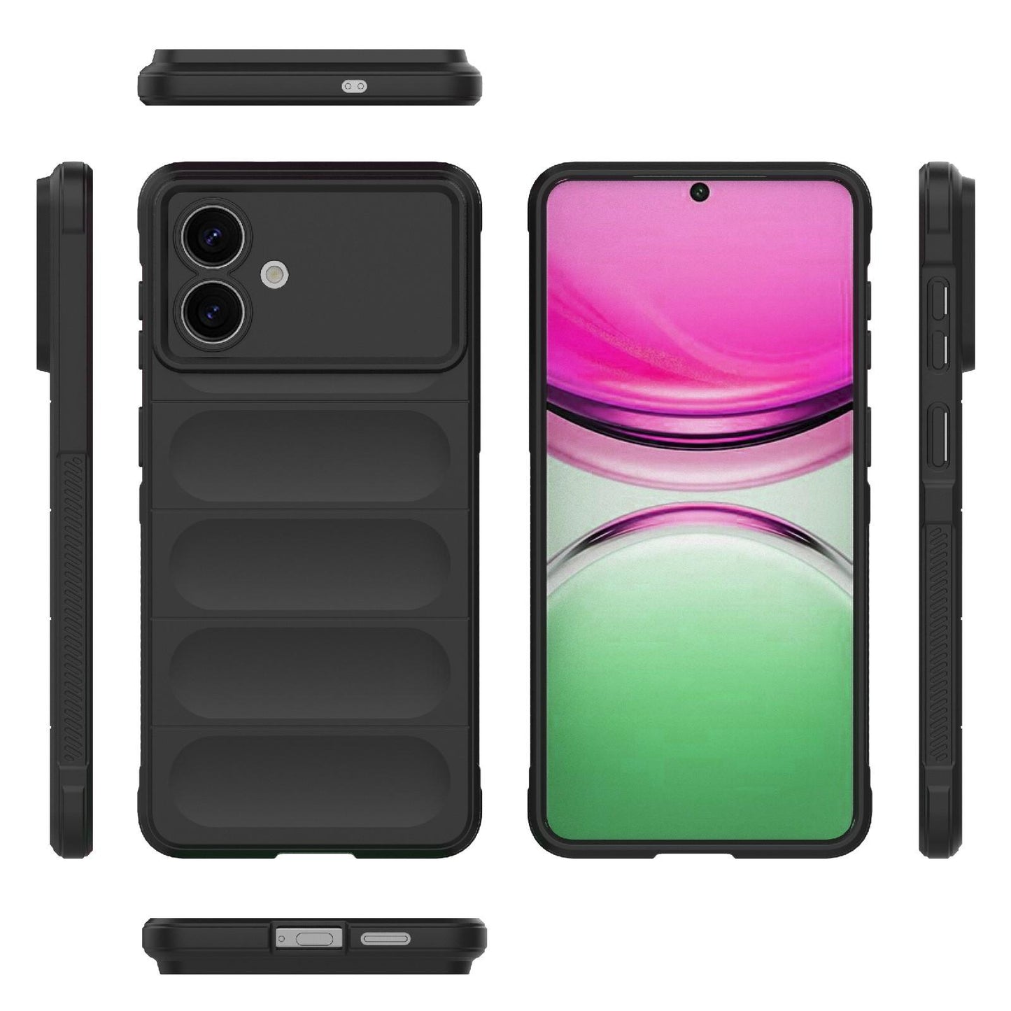 Samsung Galaxy S26 Edge 5G Magic Shield TPU + Flannel Protective Phone Case Cover, Shockproof Scratch Resistant