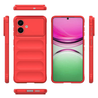 Samsung Galaxy S26 Edge 5G Magic Shield TPU + Flannel Protective Phone Case Cover, Shockproof Scratch Resistant