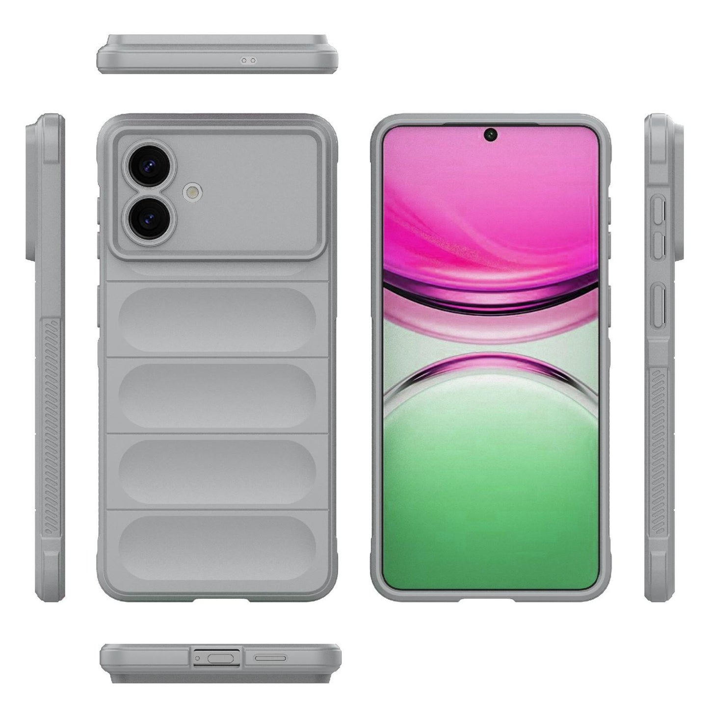 Samsung Galaxy S26 Edge 5G Magic Shield TPU + Flannel Protective Phone Case Cover, Shockproof Scratch Resistant