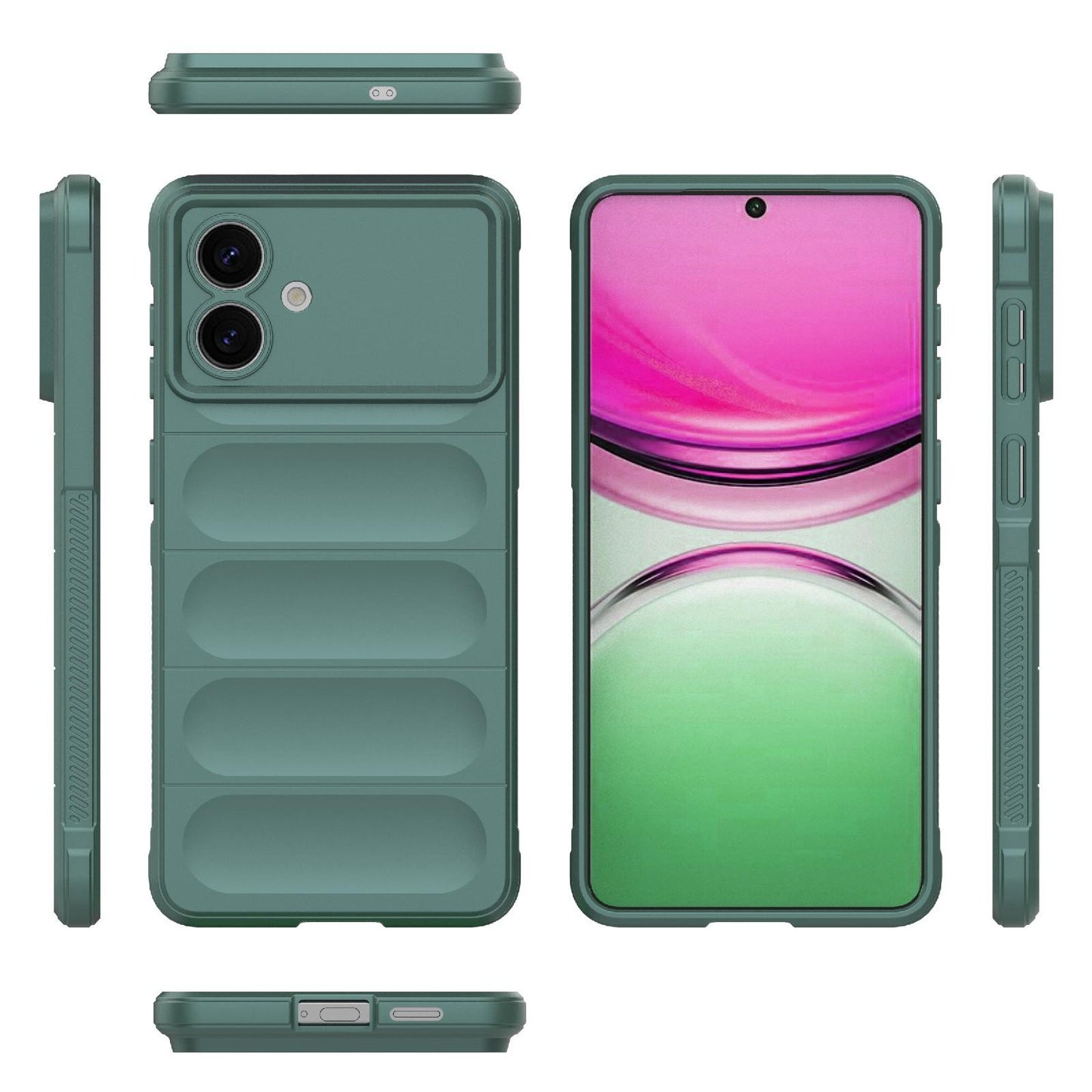 Samsung Galaxy S26 Edge 5G Magic Shield TPU + Flannel Protective Phone Case Cover, Shockproof Scratch Resistant