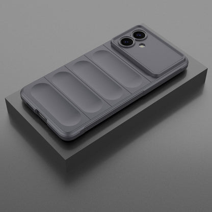 Samsung Galaxy S26 Edge 5G Magic Shield TPU + Flannel Protective Phone Case Cover, Shockproof Scratch Resistant