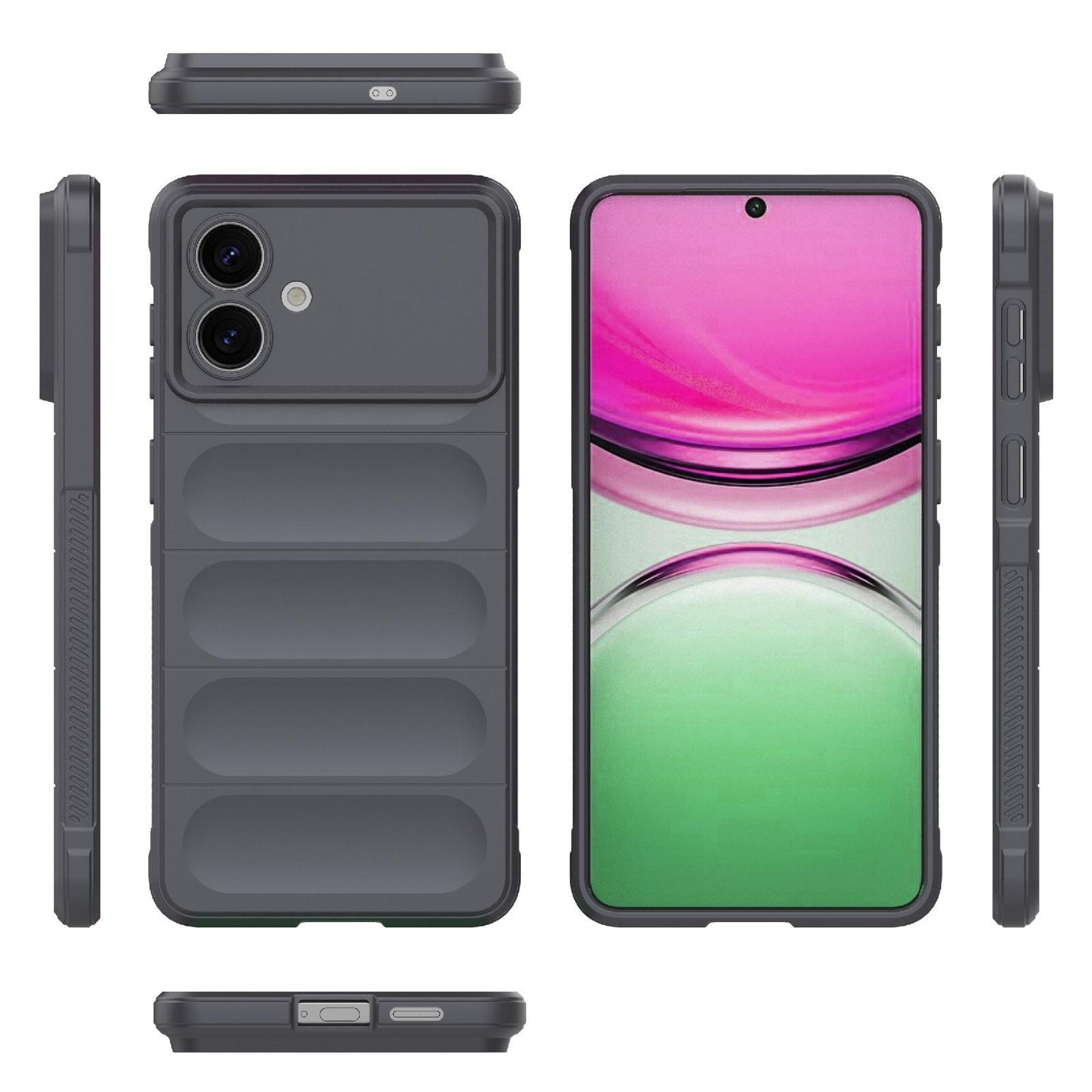 Samsung Galaxy S26 Edge 5G Magic Shield TPU + Flannel Protective Phone Case Cover, Shockproof Scratch Resistant