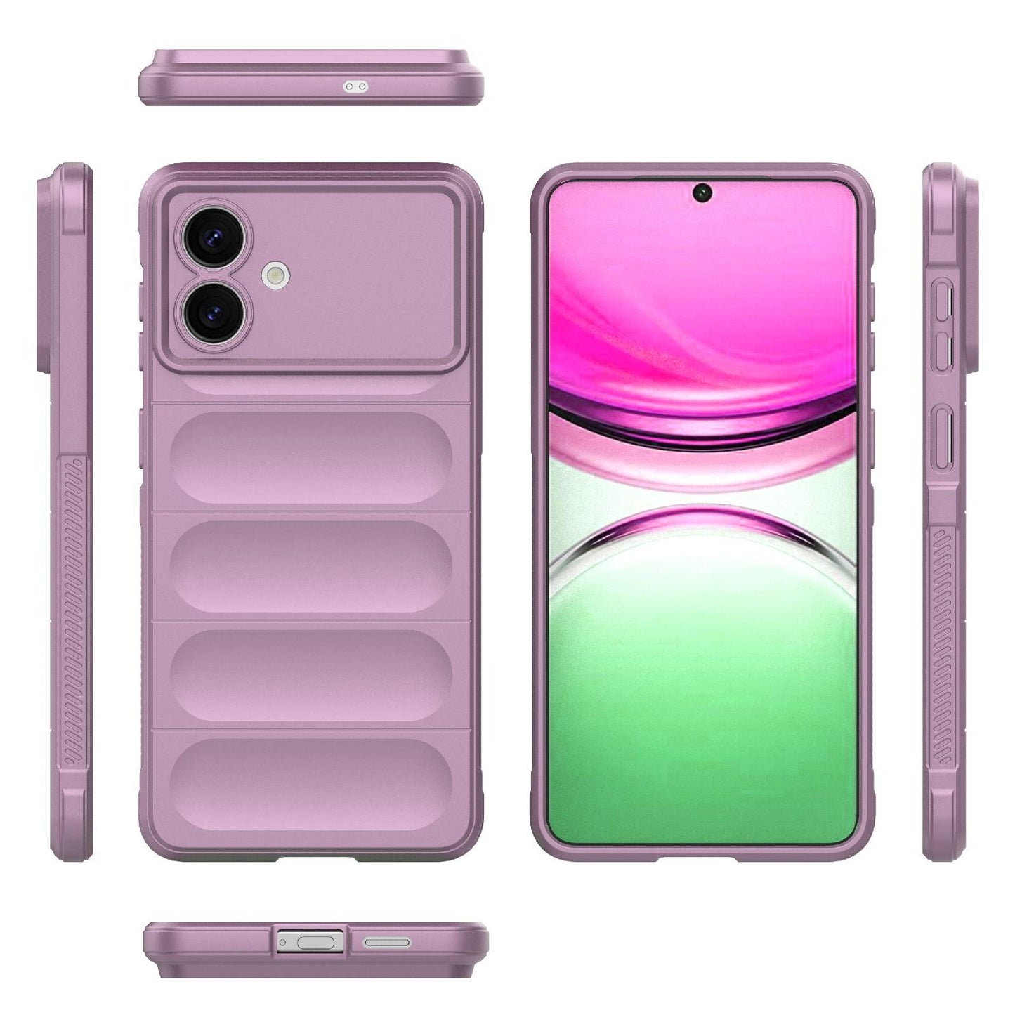 Samsung Galaxy S26 Edge 5G Magic Shield TPU + Flannel Protective Phone Case Cover, Shockproof Scratch Resistant