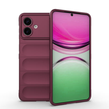 Samsung Galaxy S26 Edge 5G Magic Shield TPU + Flannel Protective Phone Case Cover, Shockproof Scratch Resistant