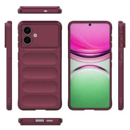 Samsung Galaxy S26 Edge 5G Magic Shield TPU + Flannel Protective Phone Case Cover, Shockproof Scratch Resistant