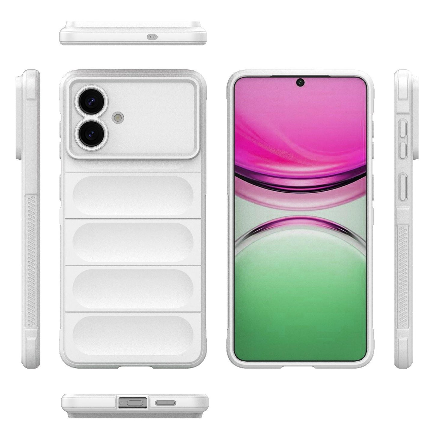 Samsung Galaxy S26 Edge 5G Magic Shield TPU + Flannel Protective Phone Case Cover, Shockproof Scratch Resistant