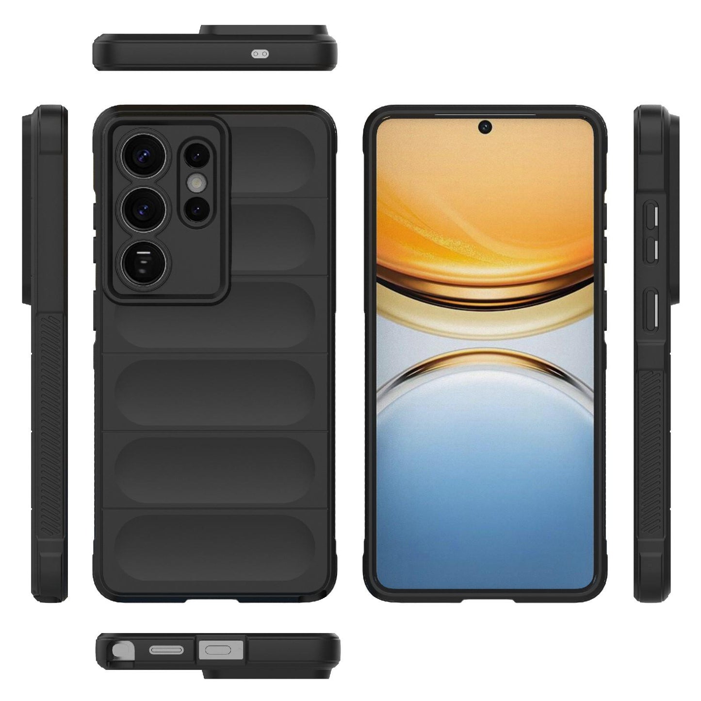 Samsung Galaxy S26 Ultra 5G Magic Shield TPU + Flannel Protective Phone Case Cover, Shockproof Scratch Resistant
