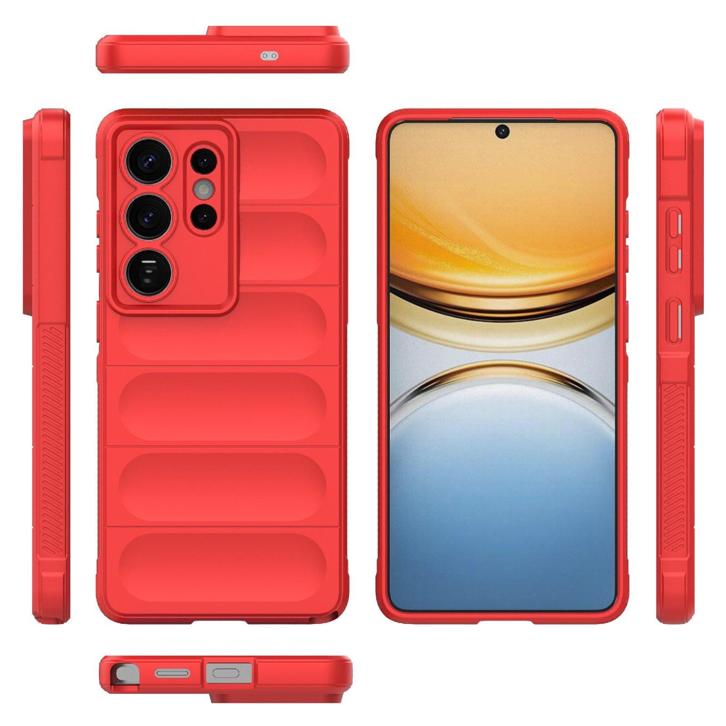 Samsung Galaxy S26 Ultra 5G Magic Shield TPU + Flannel Protective Phone Case Cover, Shockproof Scratch Resistant