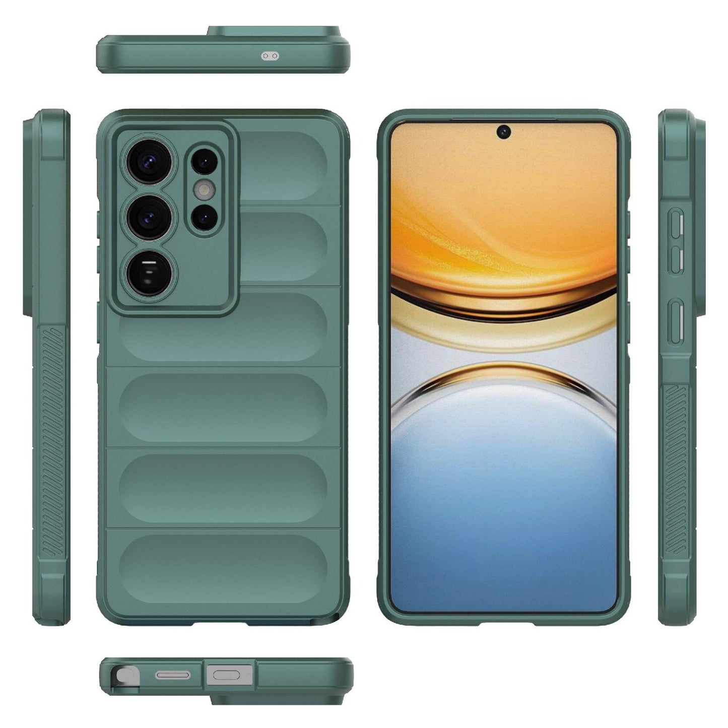 Samsung Galaxy S26 Ultra 5G Magic Shield TPU + Flannel Protective Phone Case Cover, Shockproof Scratch Resistant