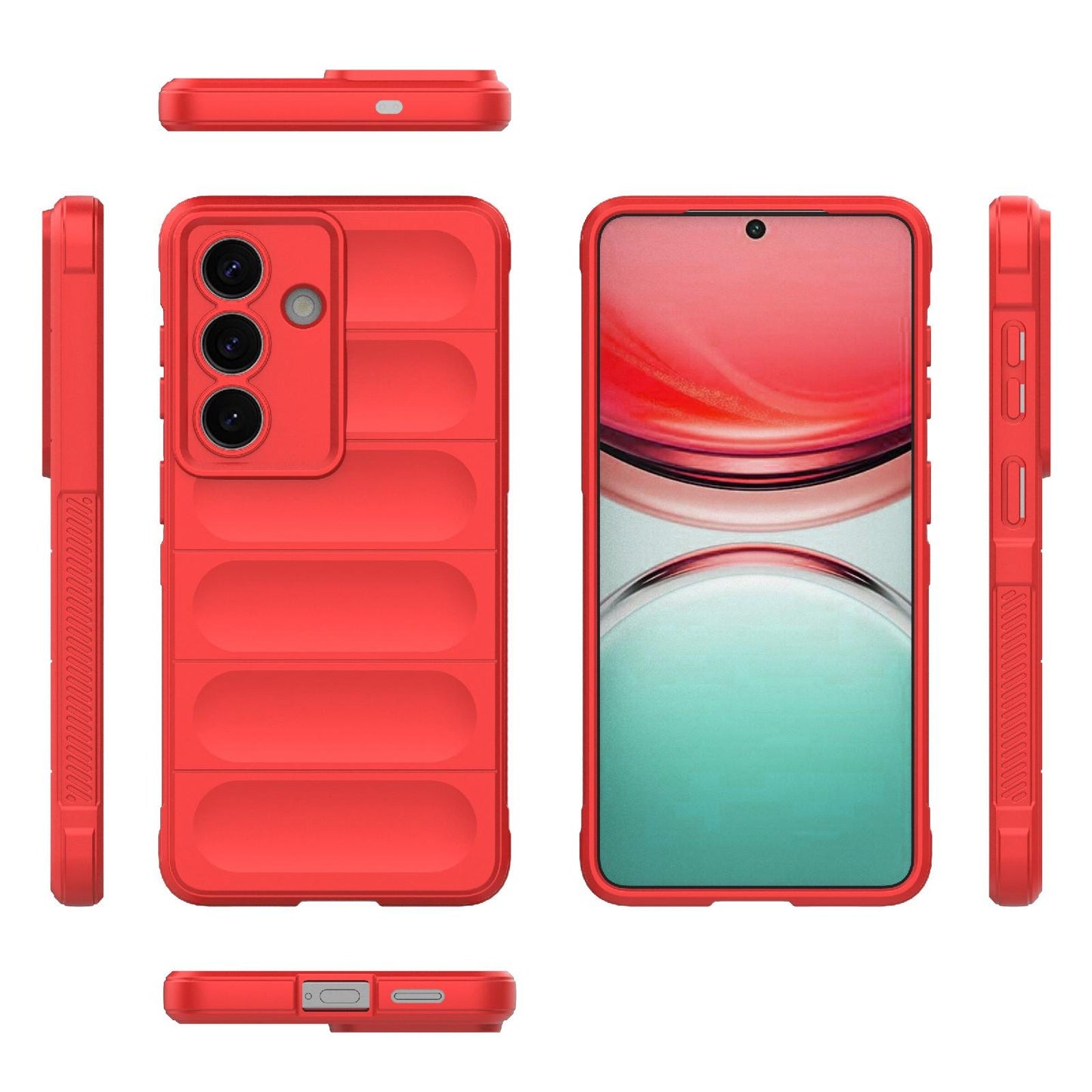Samsung Galaxy S26 5G Magic Shield TPU + Flannel Protective Phone Case Cover, Shockproof Scratch Resistant