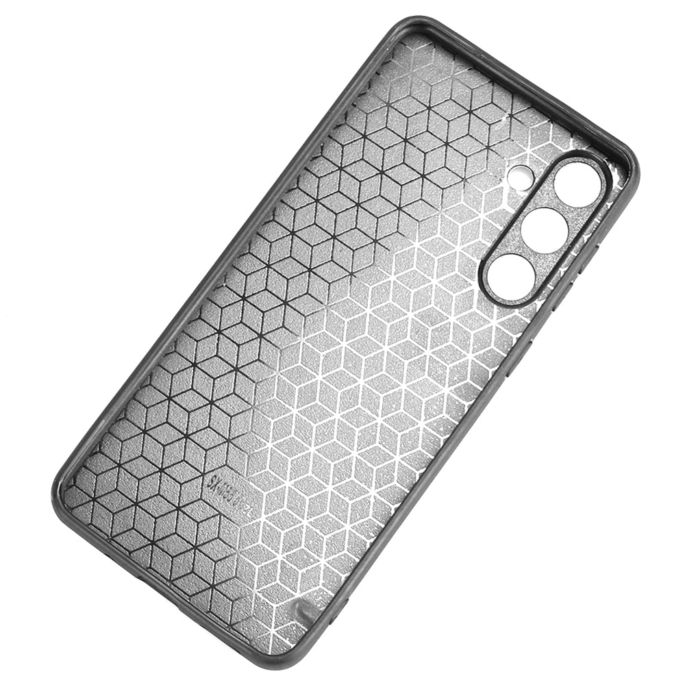 Samsung Galaxy M54 5G Cow Pattern Sewing Back Cover Phone Case - Premium PU Leather Texture PC + TPU Shockproof Protective Case, Scratch Resistant Slim Lightweight Anti-Fingerprint Full Coverage Mobile Cover