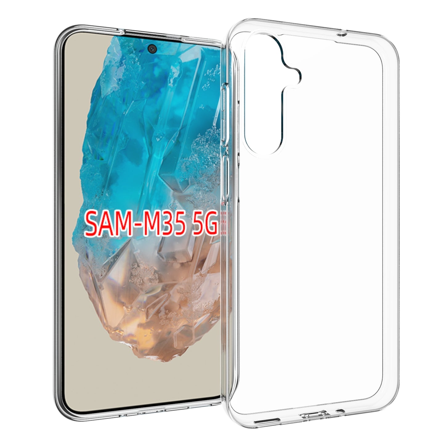 Samsung Galaxy M35 5G Waterproof Texture TPU Protective Phone Case Shockproof Cover